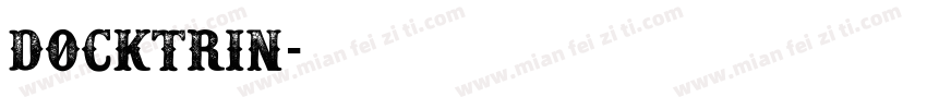 Docktrin字体转换