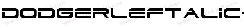 DodgerLeftalic-xE1r字体转换