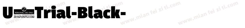 U8Trial-Black字体转换