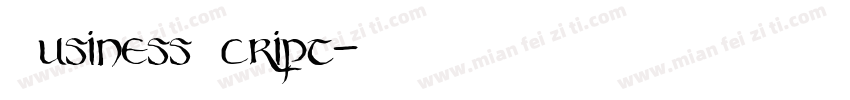 BusinessScript字体转换