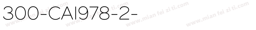 300-CAI978-2字体转换