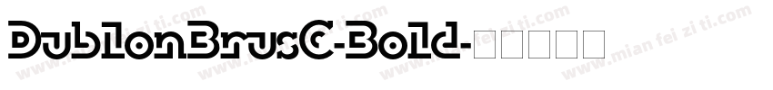 DublonBrusC-Bold字体转换