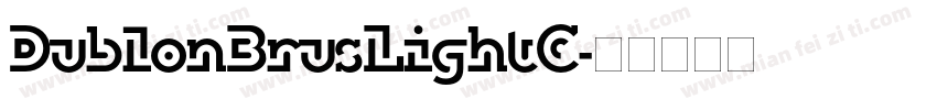 DublonBrusLightC字体转换