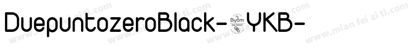 DuepuntozeroBlack-8YKB字体转换