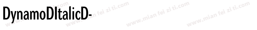 DynamoDItalicD字体转换