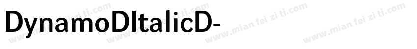 DynamoDItalicD字体转换