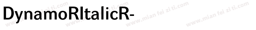 DynamoRItalicR字体转换