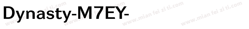 Dynasty-M7EY字体转换