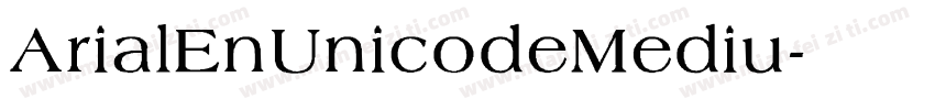 ArialEnUnicodeMediu字体转换