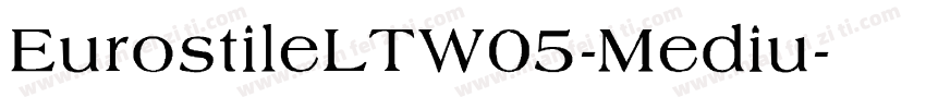EurostileLTW05-Mediu字体转换