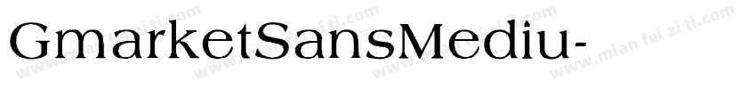 GmarketSansMediu字体转换