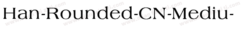 Han-Rounded-CN-Mediu字体转换