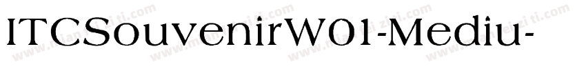 ITCSouvenirW01-Mediu字体转换