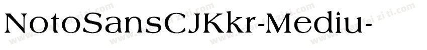NotoSansCJKkr-Mediu字体转换
