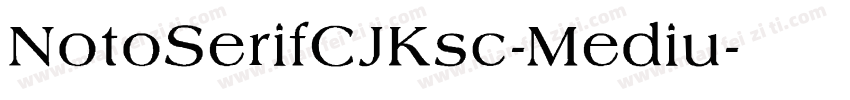 NotoSerifCJKsc-Mediu字体转换