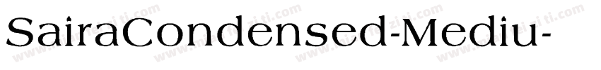 SairaCondensed-Mediu字体转换