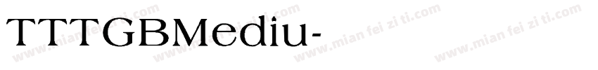 TTTGBMediu字体转换