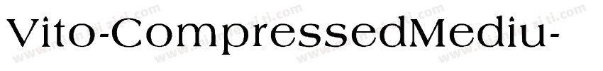 Vito-CompressedMediu字体转换