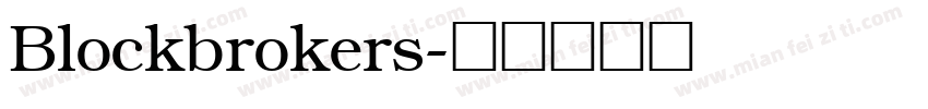 Blockbrokers字体转换