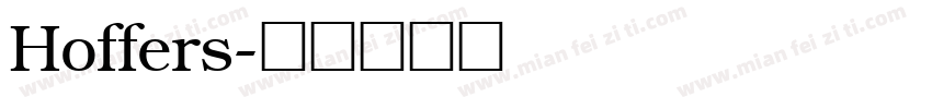 Hoffers字体转换