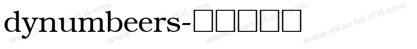 dynumbeers字体转换