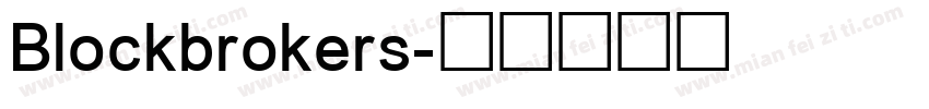 Blockbrokers字体转换