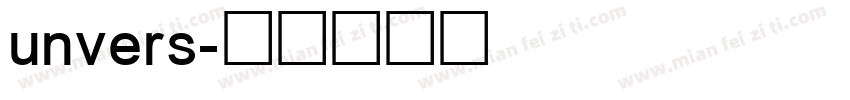 unvers字体转换