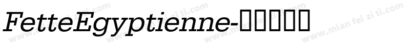 FetteEgyptienne字体转换