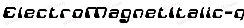 ElectroMagnetItalic-qVrV字体转换