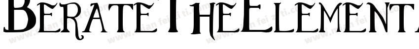 BerateTheElementaryRegular-RxPW字体转换