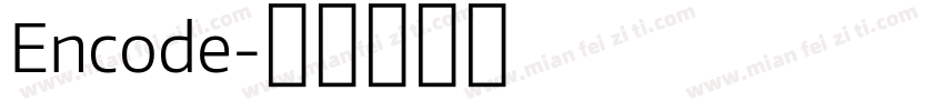 Encode字体转换