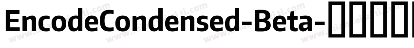 EncodeCondensed-Beta字体转换