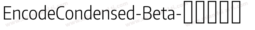 EncodeCondensed-Beta字体转换