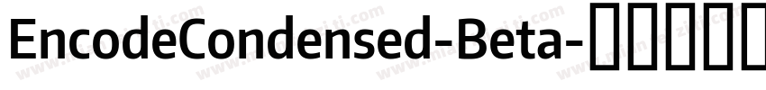 EncodeCondensed-Beta字体转换