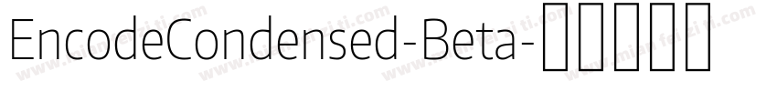 EncodeCondensed-Beta字体转换