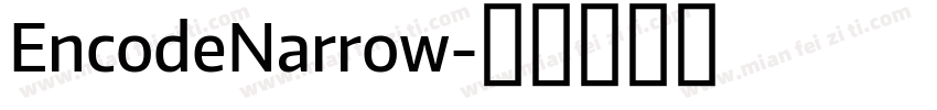 EncodeNarrow字体转换