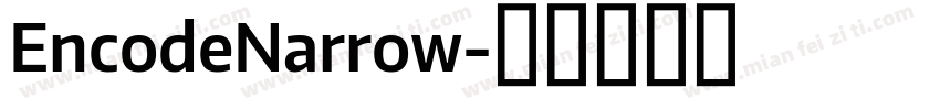 EncodeNarrow字体转换