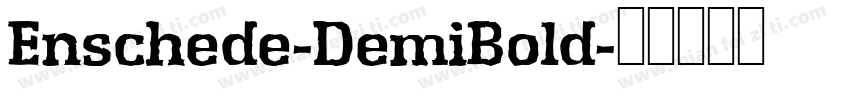 Enschede-DemiBold字体转换