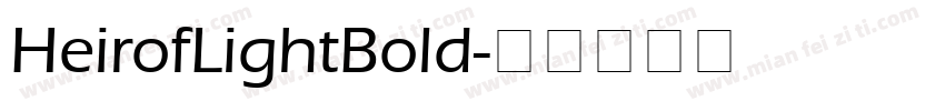 HeirofLightBold字体转换