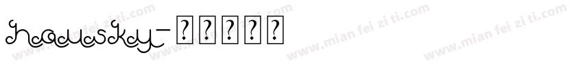 housky字体转换
