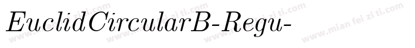 EuclidCircularB-Regu字体转换