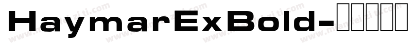 HaymarExBold字体转换