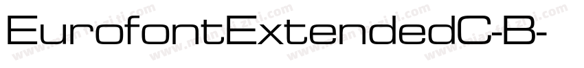 EurofontExtendedC-B字体转换