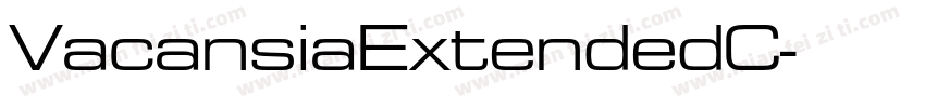 VacansiaExtendedC字体转换