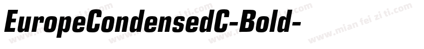 EuropeCondensedC-Bold字体转换