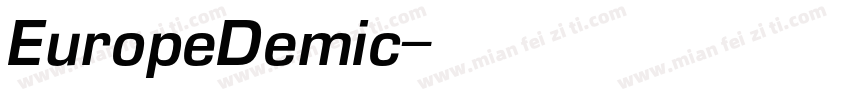 EuropeDemic字体转换