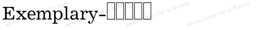 Exemplary字体转换