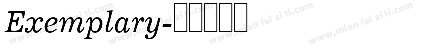 Exemplary字体转换