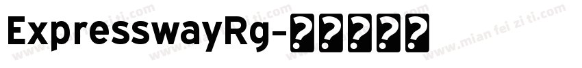 ExpresswayRg字体转换