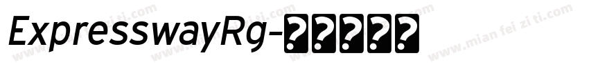 ExpresswayRg字体转换